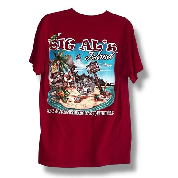 Big Al’s Alabama Crimson Tide Football Island Ultimate Getaway T-shirt - Picture 4 of 8